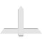 Ekena Millwork Eugene Architectural Grade PVC Gable Bracket, 48"W x 32"H x 6"D x 6"F, 16/12 Pitch GBP048X32X0606EUG00 - alternate 2